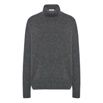 The Row Plira Turtleneck Charcoal Melange