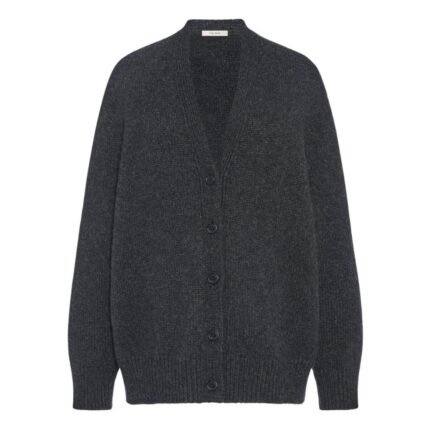 The Row Pranavi Cardigan Charcoal Melange