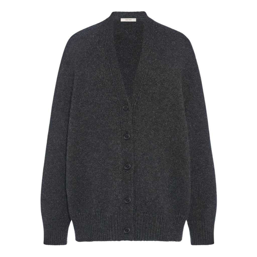 21 The Row Pranavi Cardigan Charcoal Melange