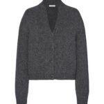 The Row Poynta Cardigan Charcoal Melange