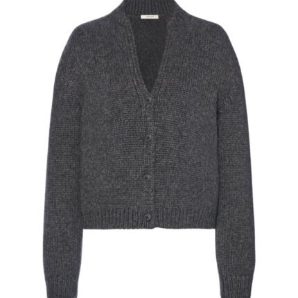 The Row Poynta Cardigan Charcoal Melange