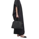 The Row Soft Margaux 15 Bag Black