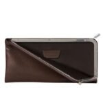 The Row Clasp Sunglasses Case Brown Melange