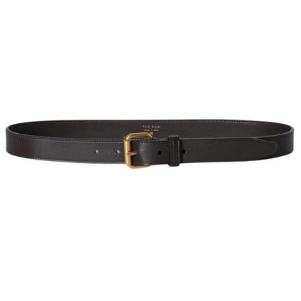 The Row Geo Belt Dark Brown