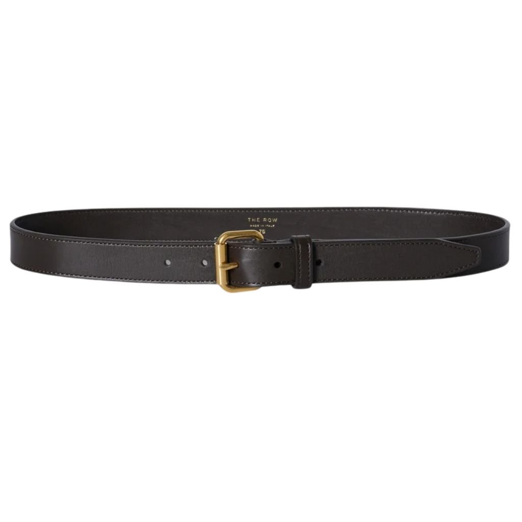 22 The Row Geo Belt Dark Brown