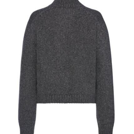 The Row Poynta Cardigan Charcoal Melange