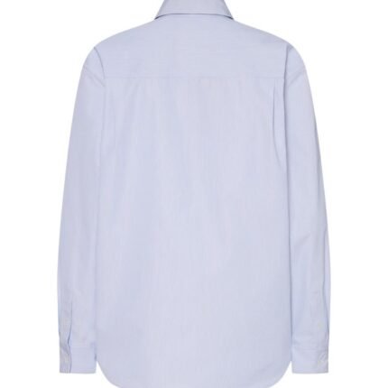 The Row Gavina Shirt White Blue Stripe