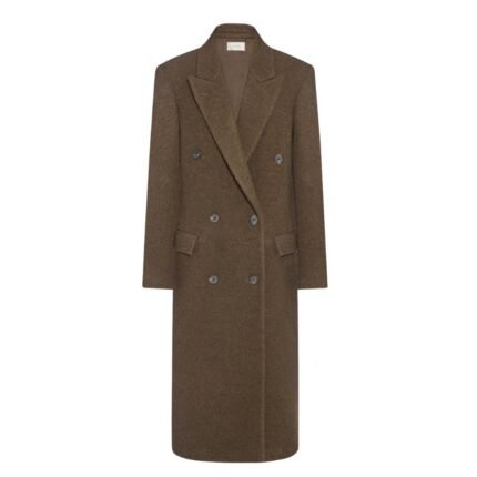 The Row Bamira Coat Brown Melange