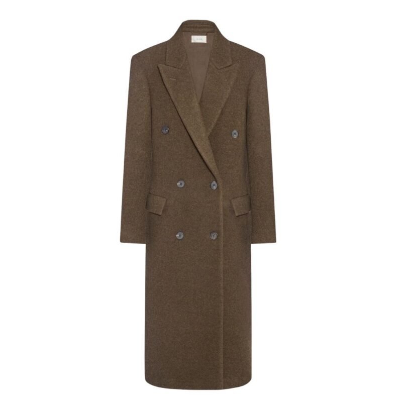 The Row Bamira Coat Brown Melange