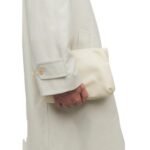 The Row Bourse Clutch Bag Ivory