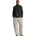 The Row Plira Turtleneck Charcoal Melange
