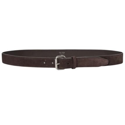 The Row Geo Belt Dark Brown