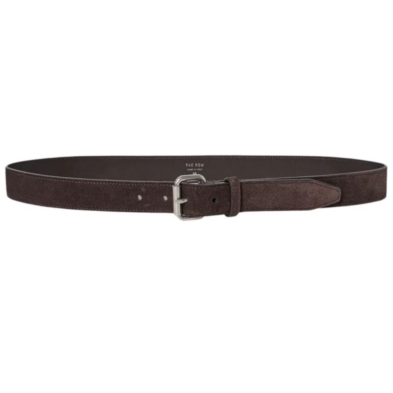 The Row Geo Belt Dark Brown