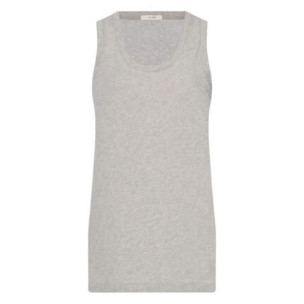 The Row Elana Tank Top Light Grey Melange