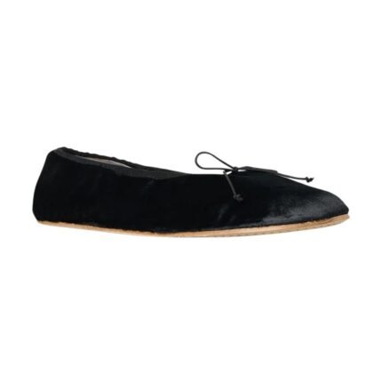 The Row Round Ballet Flat Black