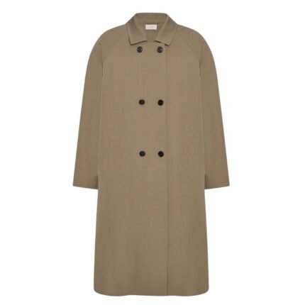 The Row Emma Coat Grey Taupe