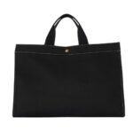 The Row Sisal Shopper Black