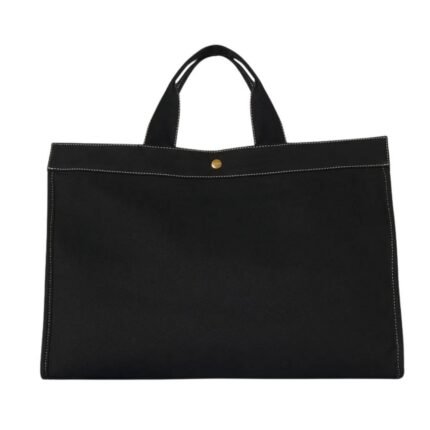 The Row Sisal Shopper Black