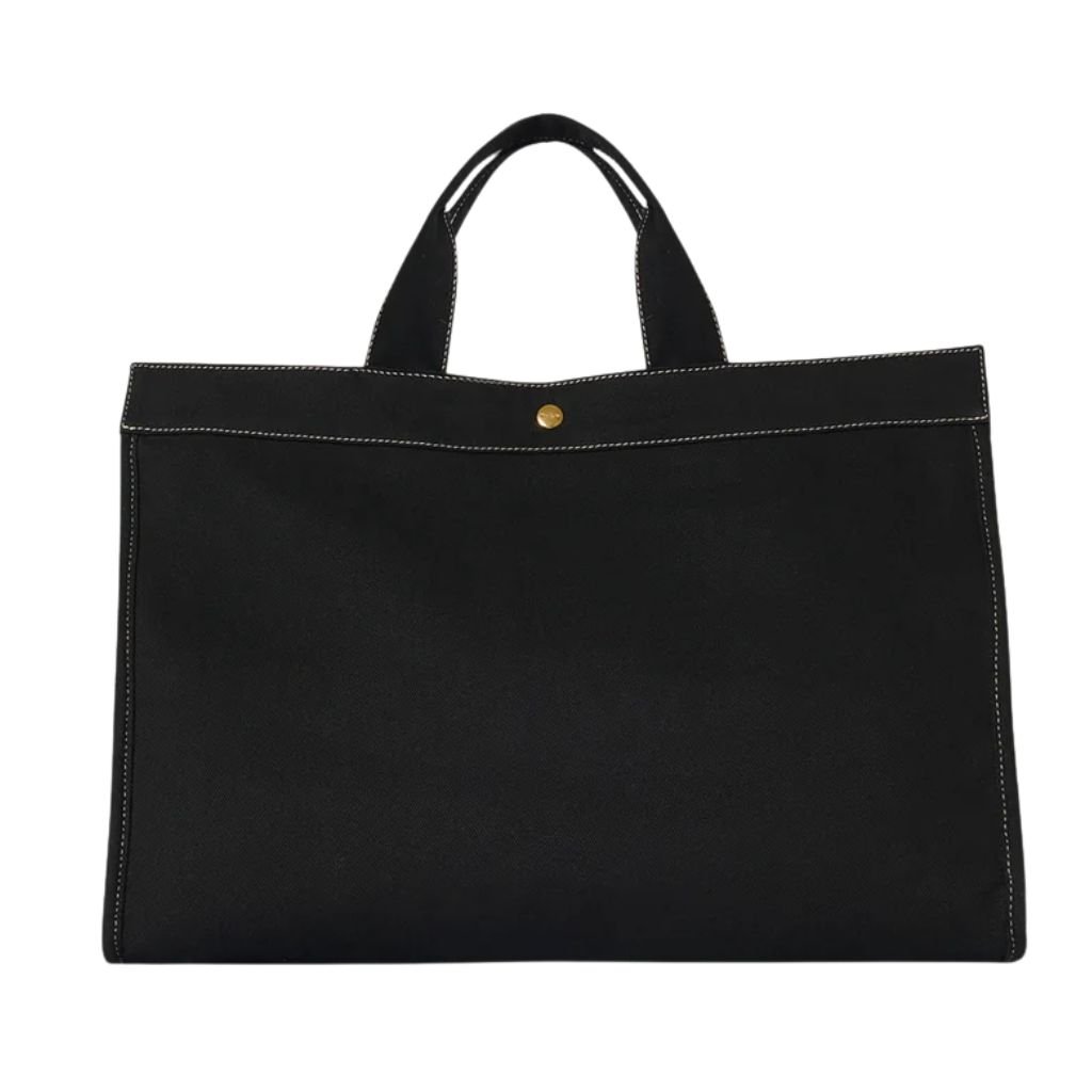 24 The Row Sisal Shopper Black