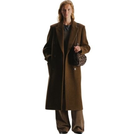 The Row Bamira Coat Brown Melange