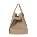 The Row Soft Margaux 15 Bag Dark Taupe