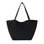 The Row Park Tote Three Canvas Bag Black / Black / Blue