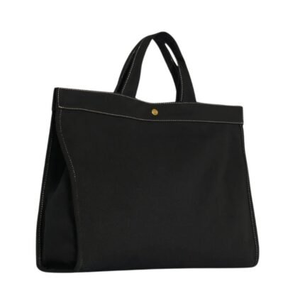 The Row Sisal Shopper Black