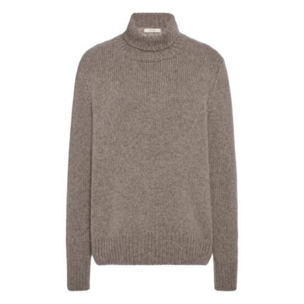 The Row Plira Turtleneck Grey Taupe