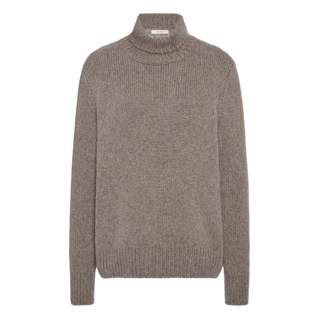 25 The Row Plira Turtleneck Grey Taupe