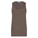 The Row Elana Tank Top Grey Sepia