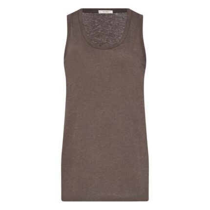 The Row Elana Tank Top Grey Sepia
