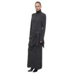 The Row Melani Dress Charcoal Melange