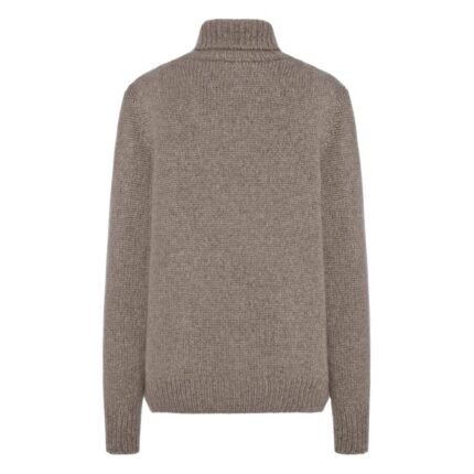 The Row Plira Turtleneck Grey Taupe