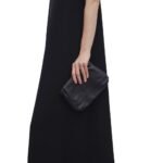 The Row Bourse Clutch Bag Black