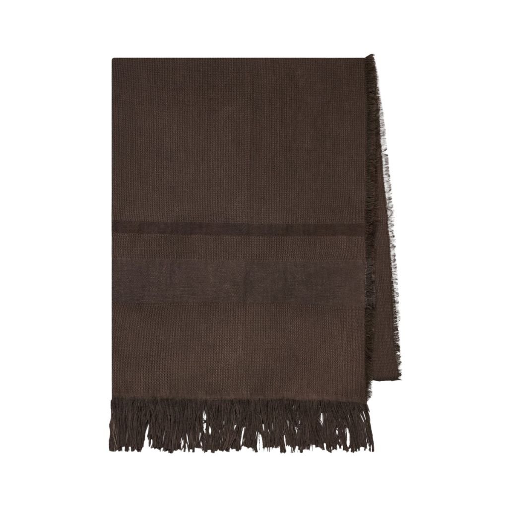 27 The Row Merisi Scarf Dark Brown