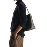 The Row Medium N/S Park Tote Bag Black