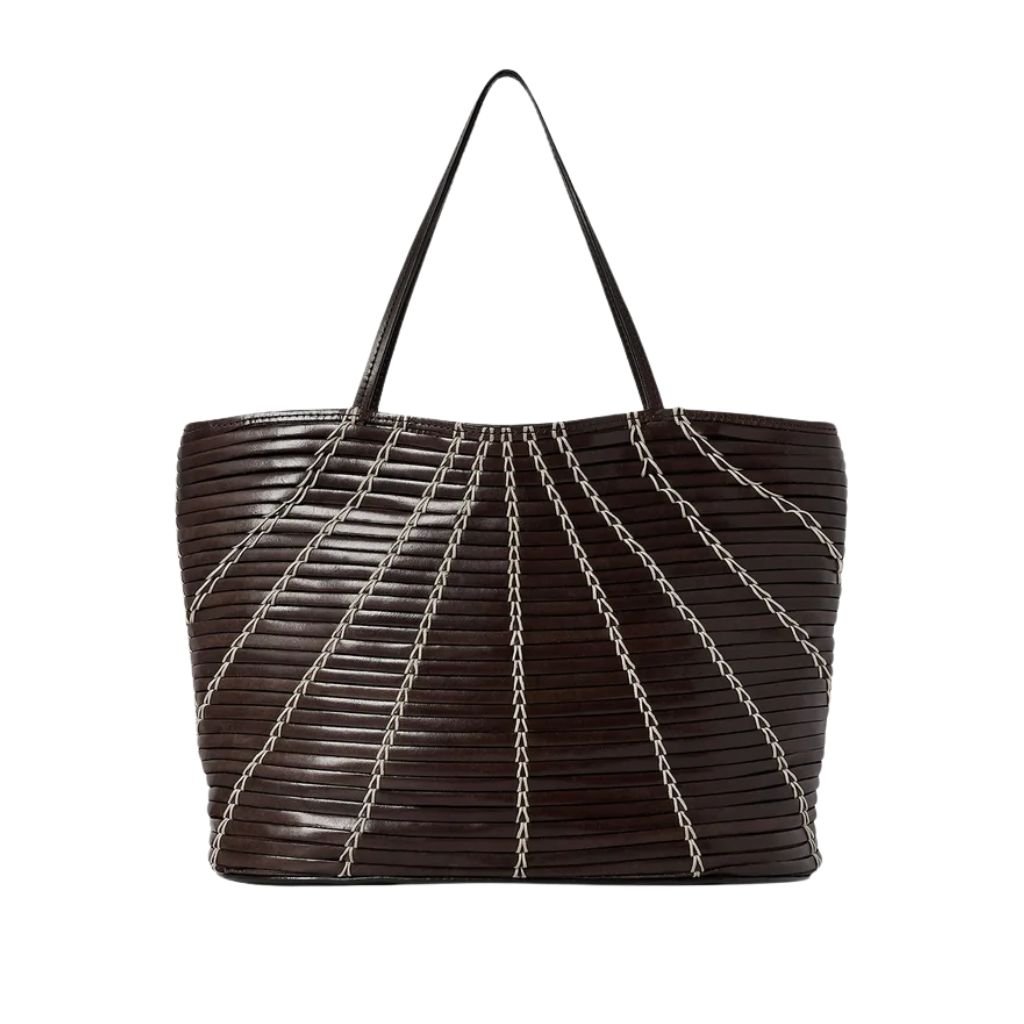 27 The Row Small Alba Bag Dark Burgundy / Cream