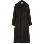 The Row Solana Coat Dark Brown