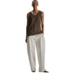 The Row Elana Tank Top Grey Sepia