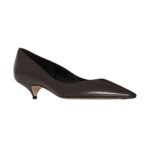The Row Liisa Kitten Two Heel Lacquer Brown