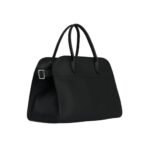 The Row Soft Margaux 12 Bag Black