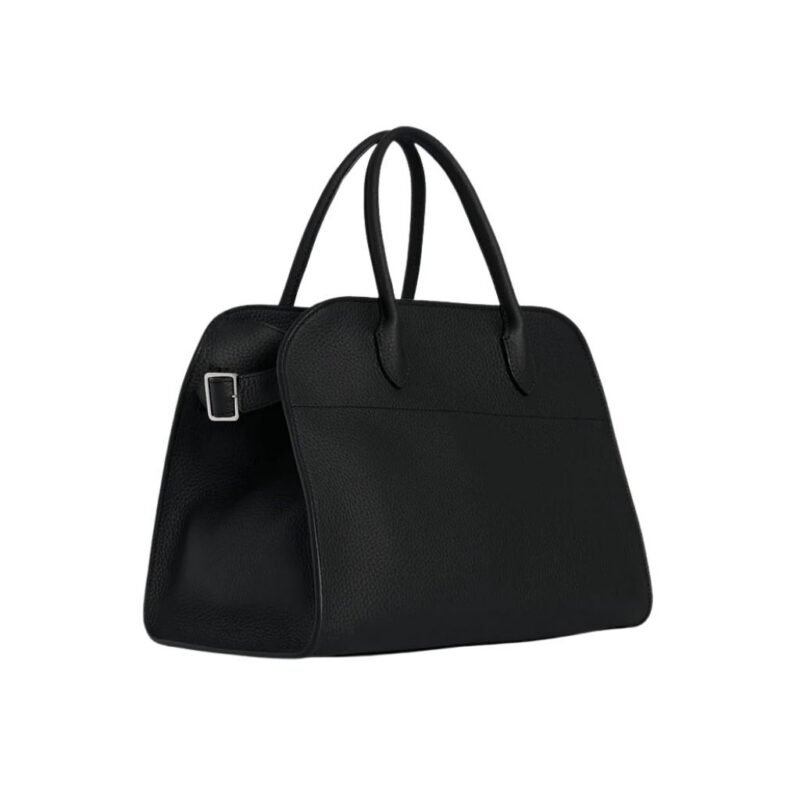 The Row Soft Margaux 12 Bag Black
