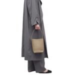 The Row Small N/S Park Tote Bag Dark Taupe