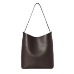 The Row Alma Shoulder Bag Dark Brown