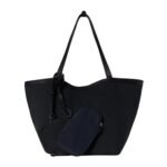 The Row Park Tote Three Canvas Bag Black / Black / Blue