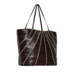 The Row Small Alba Bag Dark Burgundy / Cream