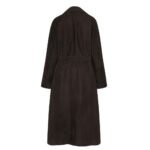 The Row Solana Coat Dark Brown