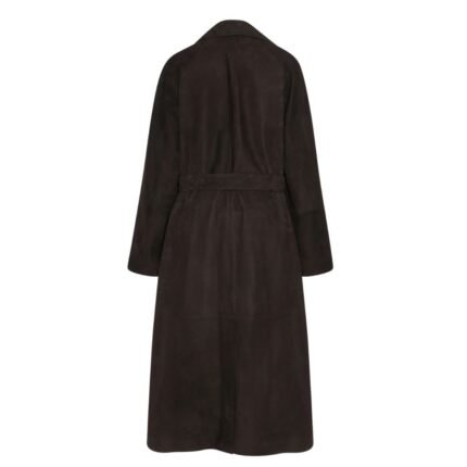 The Row Solana Coat Dark Brown
