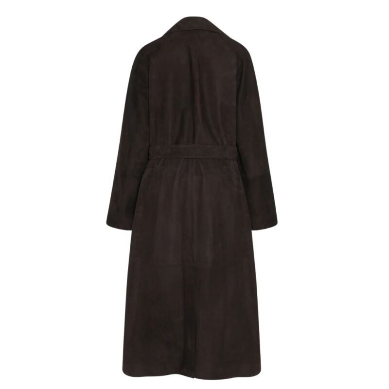 The Row Solana Coat Dark Brown