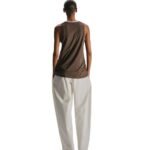 The Row Elana Tank Top Grey Sepia